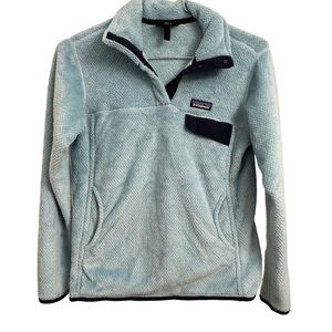 Patagonia Women’s Re-Tool Snap-T Fleece Pullover Light Blue Size M